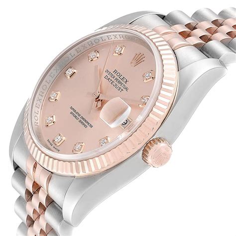 gold rolex justdate|36mm rolex datejust rose gold.